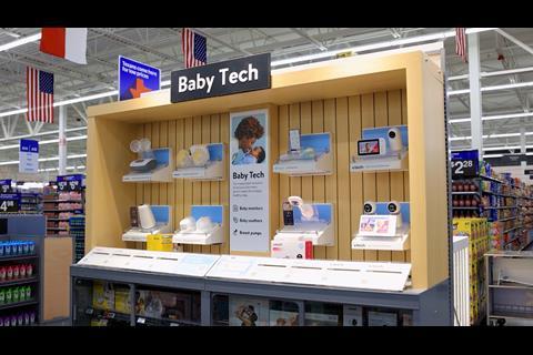 Walmart Supercenter, Cypress, Texas. Baby tech display